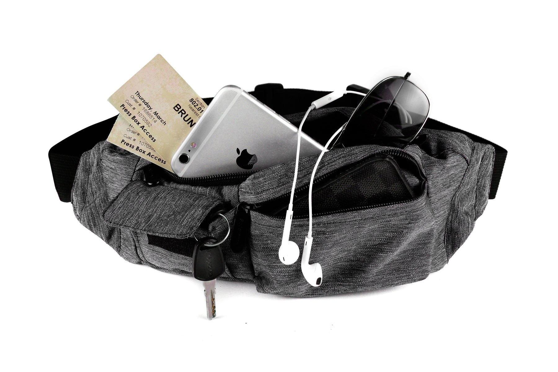 Fanny Pack 2-Pocket Gray Fanny Pack - SoJourner Bags