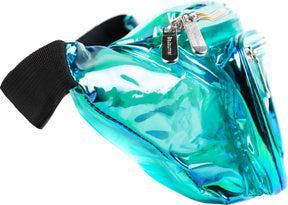 Fanny Pack Aqua Transparent Fanny Pack - SoJourner Bags