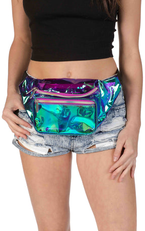 Fanny Pack Purple Transparent Fanny Pack - SoJourner Bags