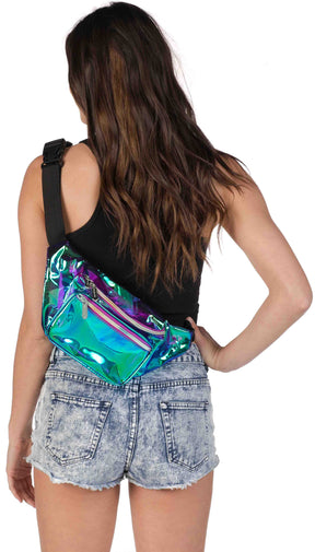 Fanny Pack Purple Transparent Fanny Pack - SoJourner Bags