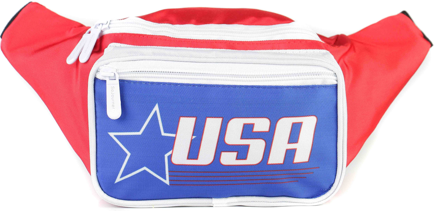 Fanny Pack USA Red White & Blue Star Fanny Pack - SoJourner Bags
